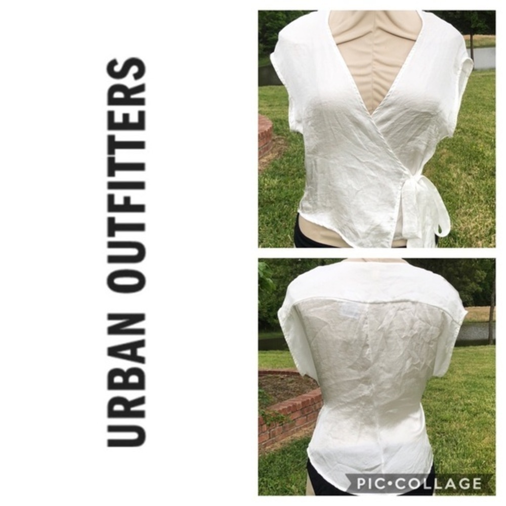 Silence & Noise Urban Outfitters White Blouse Top